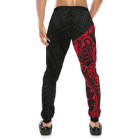 Polynesian Rising 1st Sweatpants (Red) A16 - Polynesian Pride