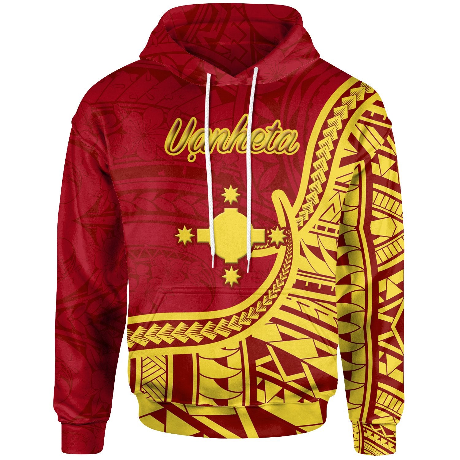 Rotuma Hoodie Uanheta Flag Rotuma Red - Polynesian Pride