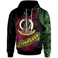 Vanuatu Hoodie Erromango Seal of Vanuatu Special Style Unisex Black - Polynesian Pride