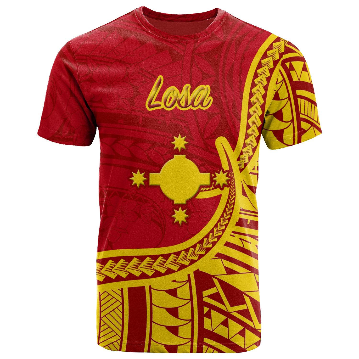 Rotuma T Shirt Losa Flag Rotuma Unisex Red - Polynesian Pride