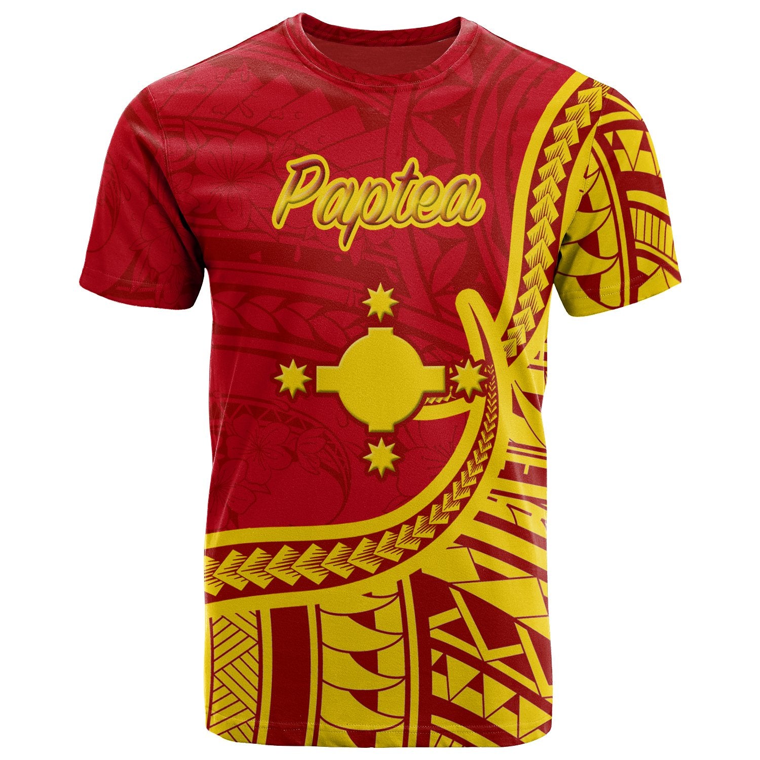 Rotuma T Shirt Paptea Flag Rotuma Unisex Red - Polynesian Pride