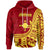 Rotuma Hoodie Motusa Flag Rotuma Unisex Red - Polynesian Pride