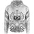 Samoa Hoodie Samoa Seal Tribal Patterns Unisex White - Polynesian Pride