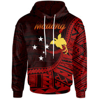 Papua New Guinea Hoodie Madang Polynesian Patterns Unisex Black - Polynesian Pride