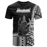 New Caledonia Islands T Shirt Bourail Seal Of New Caledonia Islands Polynesian Patterns Unisex Black - Polynesian Pride