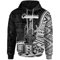 New Caledonia Islands Hoodie Ouegoa Seal of New Caledonia Polynesian Patterns Unisex Black - Polynesian Pride