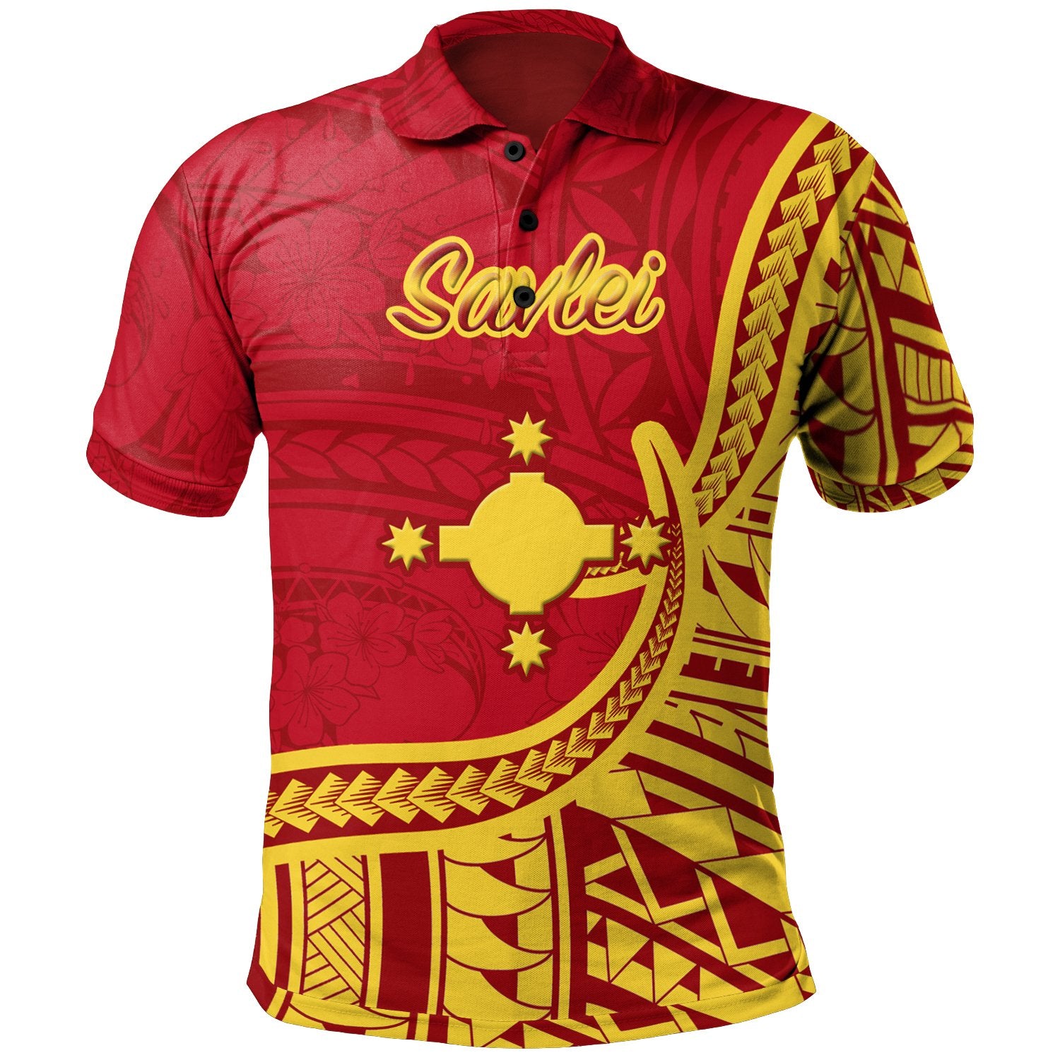 Rotuma Polo Shirt Savlei Flag Rotuma Unisex Red - Polynesian Pride