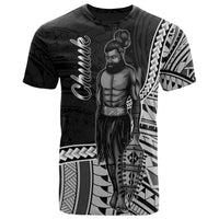Chuuk State T Shirt Seal of Chuuk State Polynesian Patterns Unisex Black - Polynesian Pride