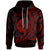 Yap State Hoodie Red Custom Wings Style Unisex Black - Polynesian Pride