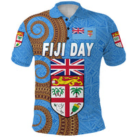 Fiji Day Polo Shirt Independence Anniversary Simple Style LT8 - Polynesian Pride