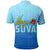 Nogu Suva Rugby Fiji Polo Shirt Tapa Blue LT4 - Polynesian Pride