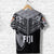 Custom Fiji Rugby T Shirt Coconut Sporty Vibes Full Black - Polynesian Pride