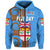 Custom Fiji Day Zip Hoodie Independence Anniversary Simple Style LT8 - Polynesian Pride