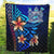 Fiji Premium Quilt - Vintage Tribal Mountain Crest - Polynesian Pride