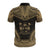 Fiji Polo Shirt Viti Coat Of Arms Polynesian Chief Tattoo Gold Version - Polynesian Pride