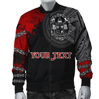 Fiji Polynesian Personalised Men's Bomber Jacket - Polynesian Chain Style - Polynesian Pride