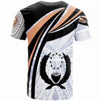 Pohnpei Custom T Shirts Micronesia Handicraft Black Brown - Polynesian Pride