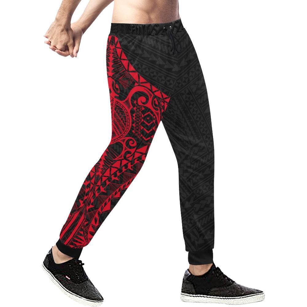 Polynesian Rising 1st Sweatpants (Red) A16 - Polynesian Pride
