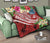 Papua New Guinea Polynesian Premium Quilt - Summer Plumeria (Red) - Polynesian Pride