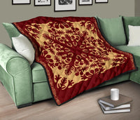 Hawaiian Quilt Vintage Premium Quilt - Polynesian Pride
