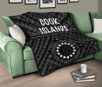 Cook Island Premium Quilt - Seal With Polynesian Tattoo Style ( Black) - Polynesian Pride