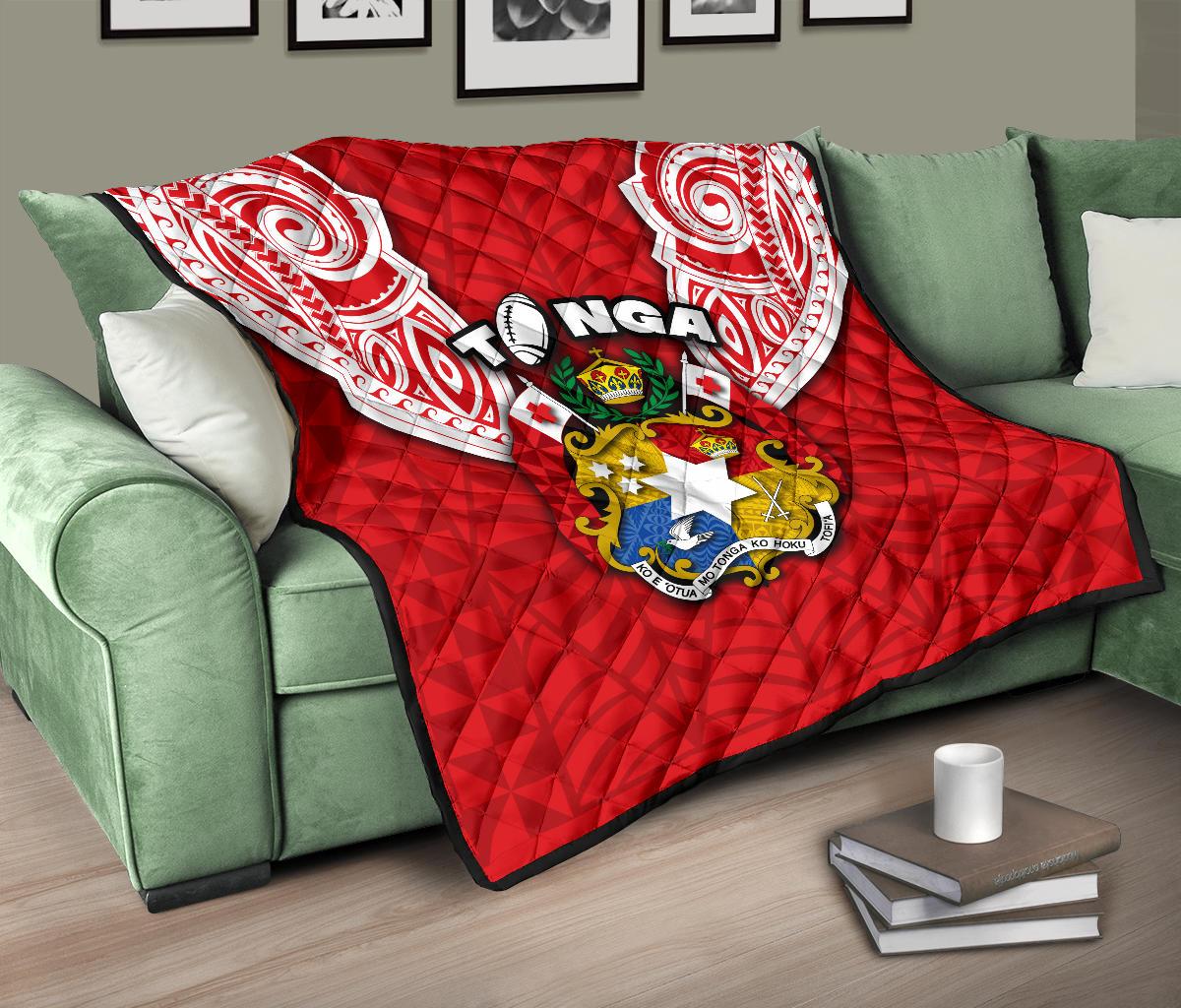 Tonga Rugby Premium Quilt Royal Style - Polynesian Pride