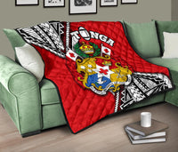 Tonga Rugby Premium Quilt Polynesian Style Pinwheel - Polynesian Pride