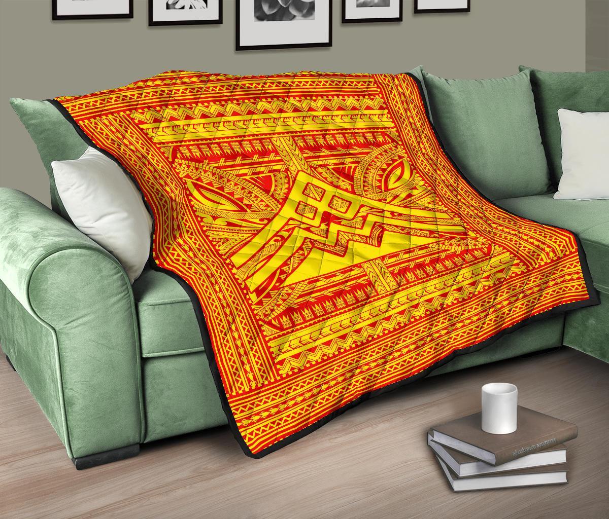 Hawaii Polynesian Mauna Kea Premium Quilt - Polynesian Pride