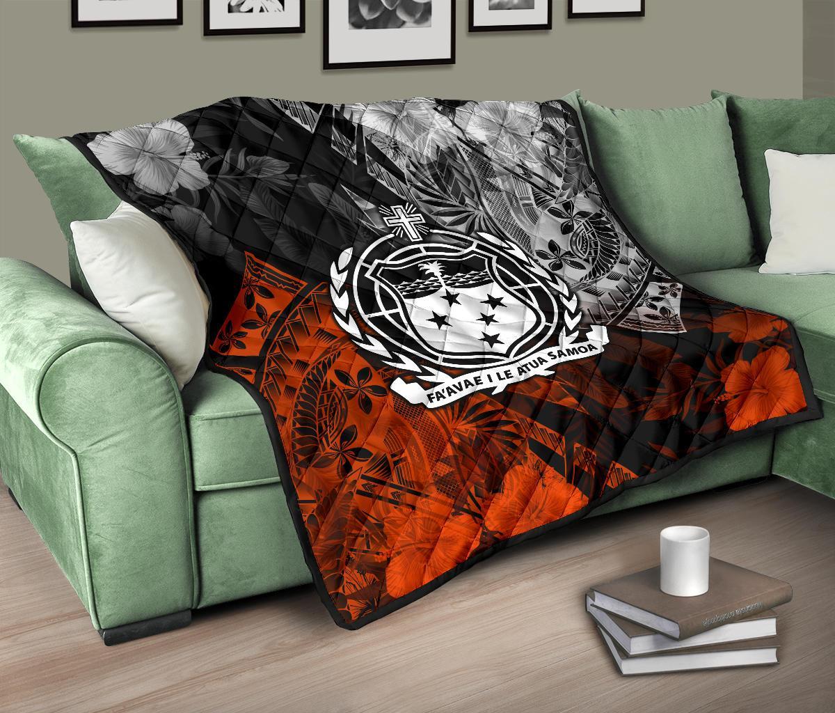 Samoa Polynesian Premium Quilt - Vintage Polynesian Style - Polynesian Pride