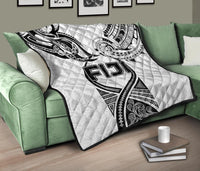Fiji Rugby Premium Quilt Polynesian Waves Style - Polynesian Pride