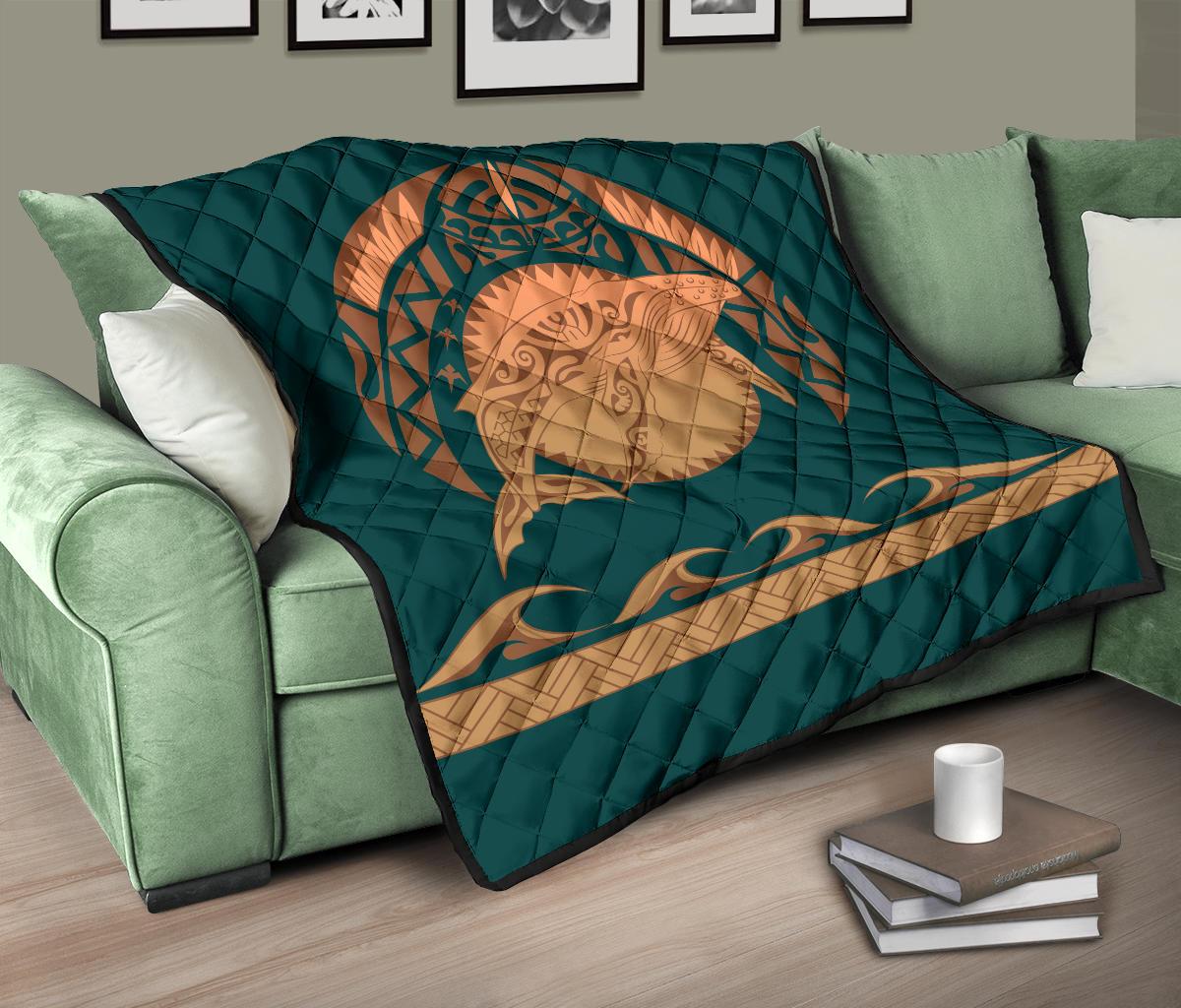 Polynesian Shark Hawaii Premium Quilt - Hi Style - Polynesian Pride