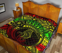 Seahorse Polynesian Premium Quilt - Polynesian Tattoo Reggae - Polynesian Pride