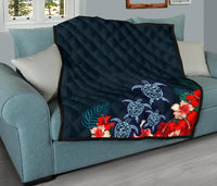 Hawaii Polynesian Turtle Premium Quilt - Polynesian Pride