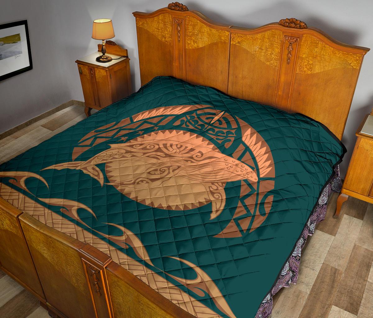 Polynesian Shark Hawaii Premium Quilt - Hi Style - Polynesian Pride