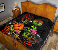 American Samoa Polynesian Premium Quilt - Legend of American Samoa (Reggae) - Polynesian Pride