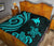 Papua New Guinea Premium Quilt - Turquoise Tentacle Turtle - Polynesian Pride