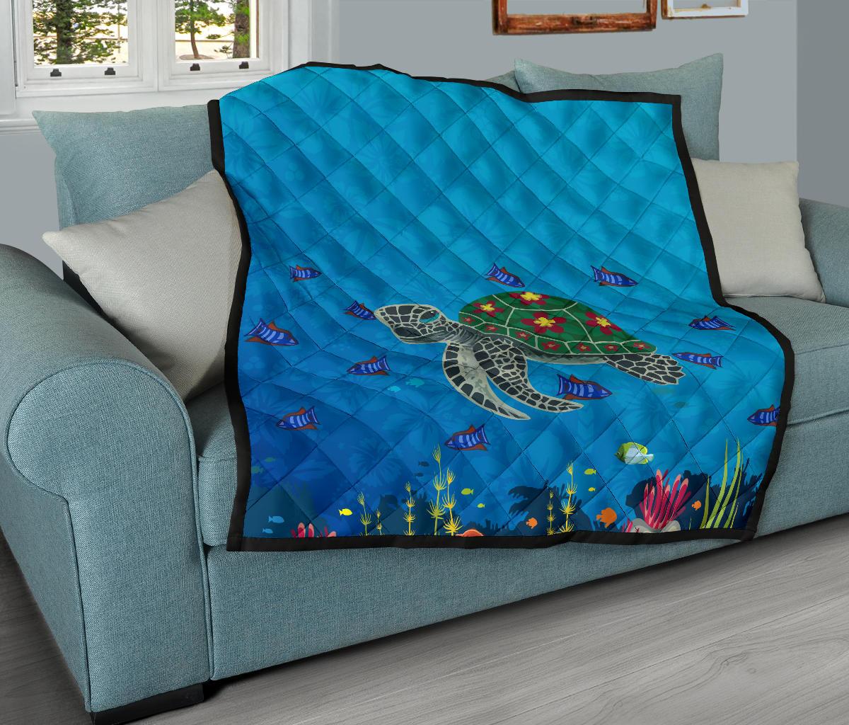 Hawaii Ocean Premium Quilt - Polynesian Pride
