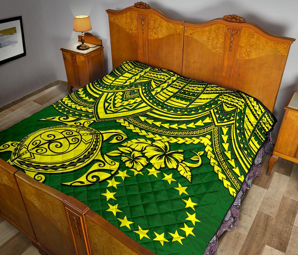 Cook Islands Polynesian Premium Quilt - Polynesian Turtle - Polynesian Pride