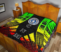 Northern Mariana Islands Premium Quilt - Northern Mariana Islands Seal Polynesian Reggae Tattoo - Polynesian Pride