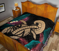 Hawaii Turtle Polynesian Tropical Premium Quilt - Ghia Style Gold - Polynesian Pride