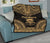 Tuvalu Premium Quilt - Tuvalu Coat Of Arms Polynesian Chief Gold Version - Polynesian Pride