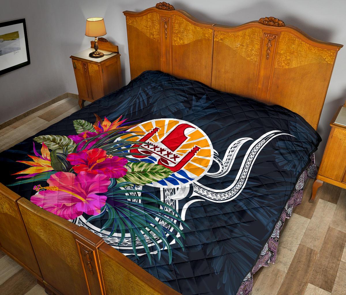 Tahiti Polynesian Premium Quilt - Tropical Flower - Polynesian Pride