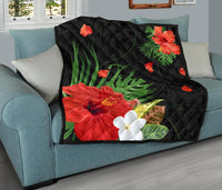 Hawaii Hibiscus Polynesian Premium Quilt - Polynesian Pride
