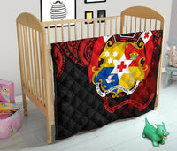 Tonga Polynesian Premium Quilt - Tongan Coat Of Arms Polynesian Tattoo - Polynesian Pride