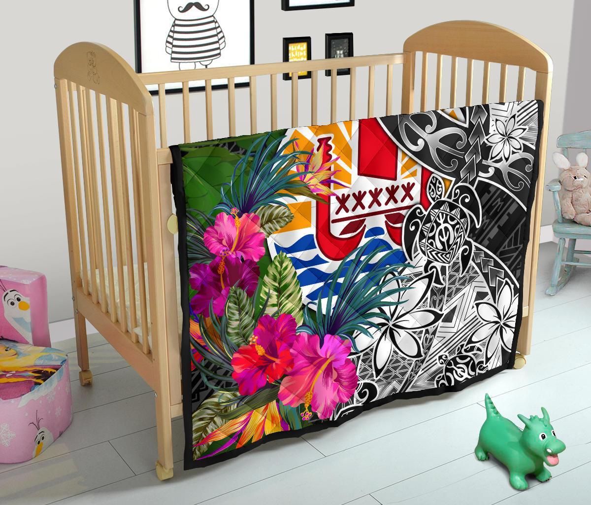 Tahiti Premium Quilt - Turtle Plumeria Banana Leaf - Polynesian Pride