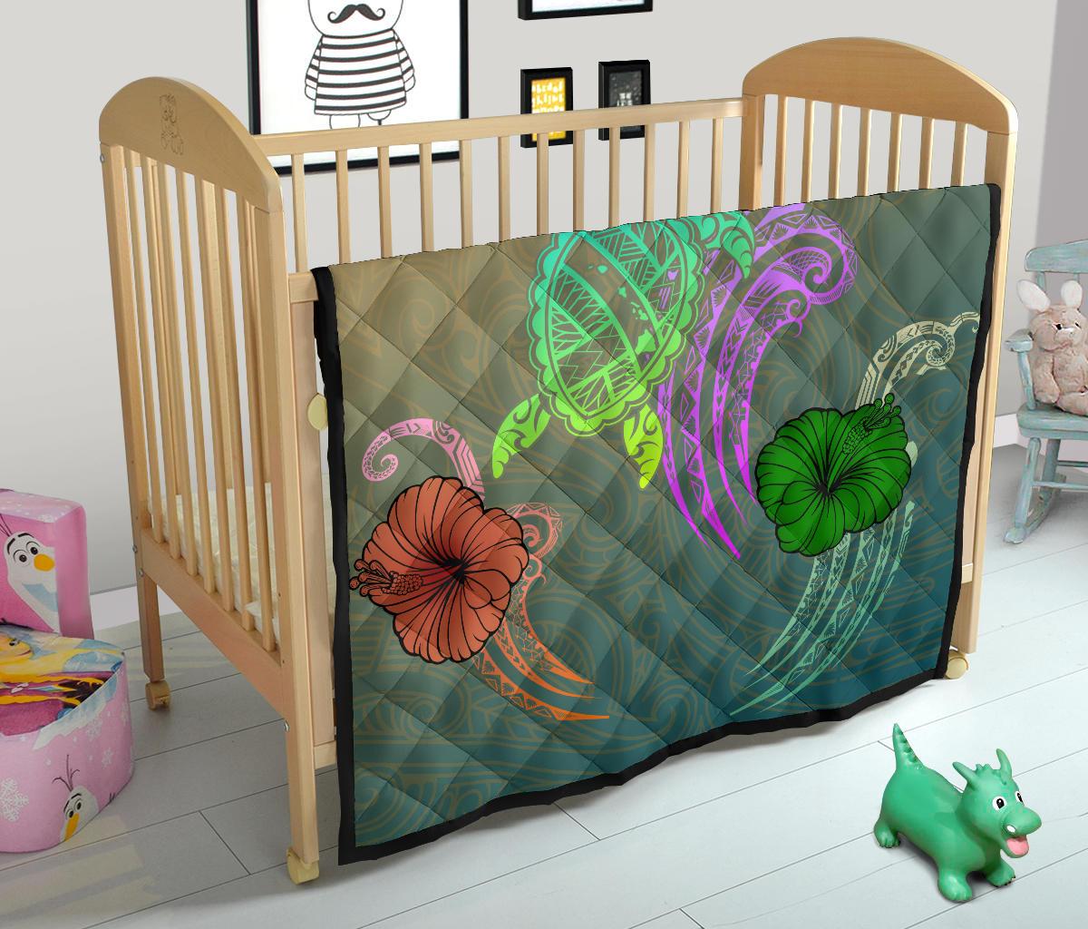 Hawaii Turtle Polynesian Premium Quilt - Tag Style - Polynesian Pride