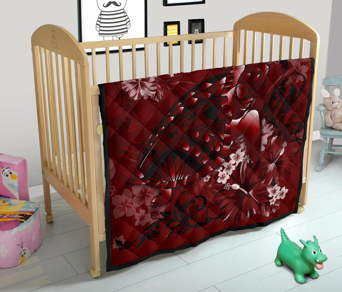 Hawaii Quilt - Hawaii Turtle Magenta Premium Quilt - Polynesian Pride