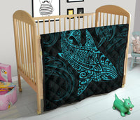 Polynesian Quilt - Polynesian Blue Shark Warrior Tattoo - Polynesian Pride