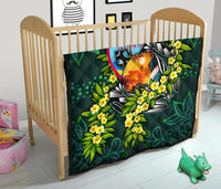 Guam Polynesian Premium Quilt - Ti Leaf Lei Turtle - Polynesian Pride