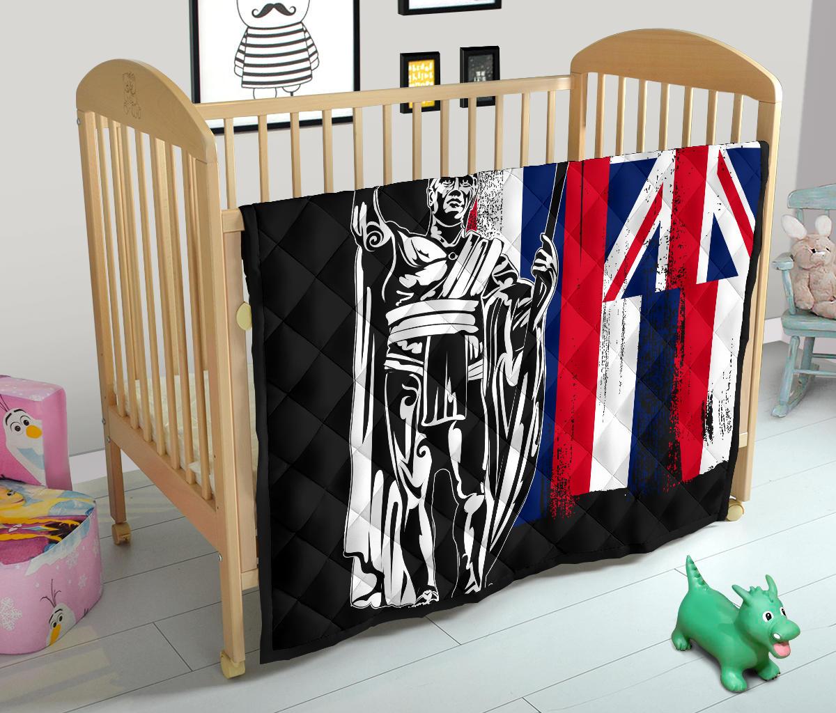 Hawaii King Flag Premium Quilt - Polynesian Pride